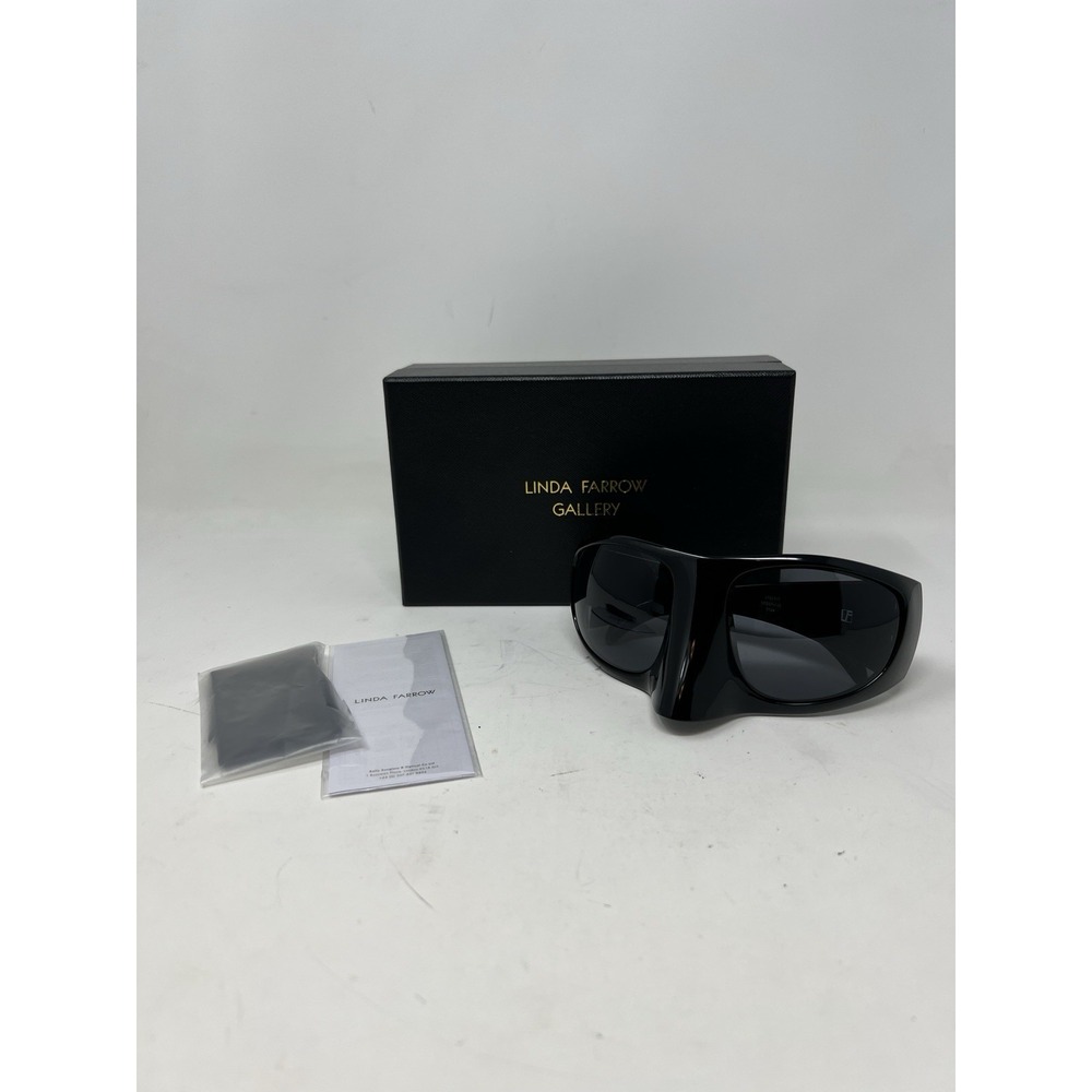 LINDA FARROW x BERNHARD WILLHELM Steve Lacy Mask Sunglasses In Black